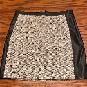 H & M Leather/Pattern dress skirt